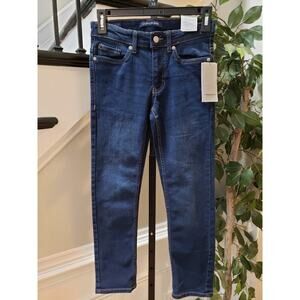 Calvin Klein Boys Blue Solid Cotton Pull On Belt Loops Skinny Leg Jeans Size‎ 8